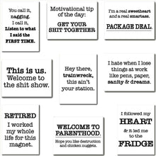 Load image into Gallery viewer, White Bar Magnet, Humor, Assorted Designs