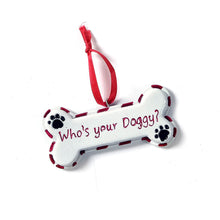 Load image into Gallery viewer, Polystone Dog Bone Ornament, 6 Styles