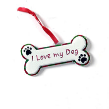 Load image into Gallery viewer, Polystone Dog Bone Ornament, 6 Styles