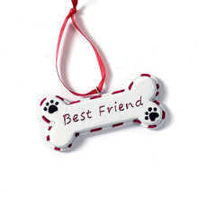 Load image into Gallery viewer, Polystone Dog Bone Ornament, 6 Styles