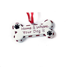 Load image into Gallery viewer, Polystone Dog Bone Ornament, 6 Styles