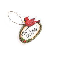 Load image into Gallery viewer, Wooden Cardinal Tag Ornament, 8 Styles