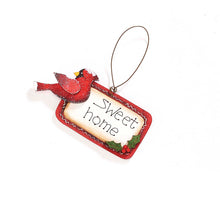 Load image into Gallery viewer, Wooden Cardinal Tag Ornament, 8 Styles