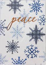 Load image into Gallery viewer, Fireside Blue & Gold Christmas Card, 6 Styles