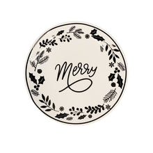 Load image into Gallery viewer, Black & White Scandi Ceramic Plate, 3 Styles