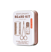 Load image into Gallery viewer, Gentleman's Beard Kit, 3 Piece Kit in Tin