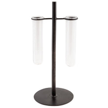 Load image into Gallery viewer, Dual Vase Propagation Station, Brown
