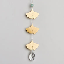 Load image into Gallery viewer, Botanical Leaf & Amazonite Suncatcher