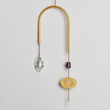 Load image into Gallery viewer, Evil Eye & Amethyst Suncatacher
