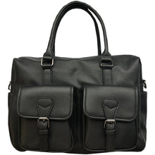 Load image into Gallery viewer, Men's Briefcase, Pebbled Black