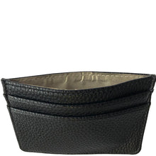 Load image into Gallery viewer, Men's Card Sleeve Wallet, Pebbled Black