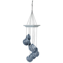Load image into Gallery viewer, Seashore Spiral Wind Chime, Scallop, 18in