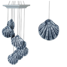 Load image into Gallery viewer, Seashore Spiral Wind Chime, Scallop, 18in
