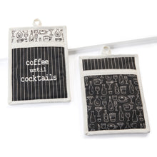 Load image into Gallery viewer, Coffee Until Cocktails Cotton Pot Holder