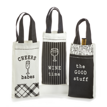 Load image into Gallery viewer, Cotton Wine Bag, Coffee Until Cocktails, 3 Styles