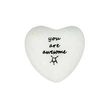 Load image into Gallery viewer, Marble Heart Token, White