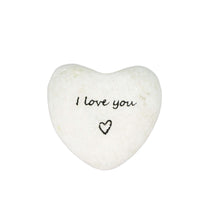 Load image into Gallery viewer, Marble Heart Token, White