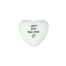 Load image into Gallery viewer, Marble Heart Token, White