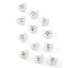 Load image into Gallery viewer, Marble Heart Token, White