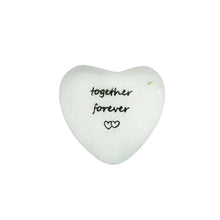 Load image into Gallery viewer, Marble Heart Token, White