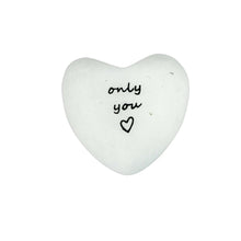 Load image into Gallery viewer, Marble Heart Token, White