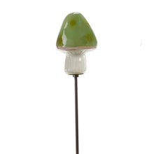 Load image into Gallery viewer, Ceramic Blue/Green Mushroom Plant Pick, 6 Styles