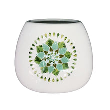 Load image into Gallery viewer, Pot, 4in, Ceramic, Blue & Green Mandala, 4 Styles