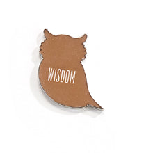 Load image into Gallery viewer, Metal Owl Token with Sentiment, 6 Styles