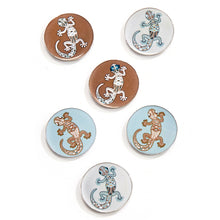 Load image into Gallery viewer, Metal Gecko Token with Sentiment, 6 Styles