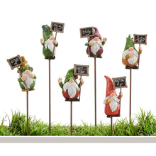 Load image into Gallery viewer, Veggie Gnome Plant Pick, 11.5in, 6 Styles