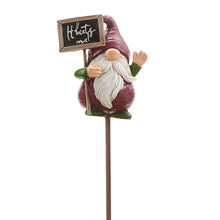 Load image into Gallery viewer, Veggie Gnome Plant Pick, 11.5in, 6 Styles
