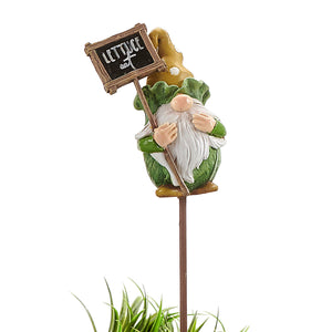 Veggie Gnome Plant Pick, 11.5in, 6 Styles