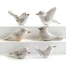 Load image into Gallery viewer, Polyresin Nordic Summer Carved Bird Figurine
