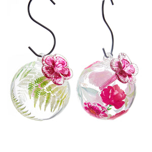 Botanica Glass Ball Hummingbird Feeder, 2 Styles