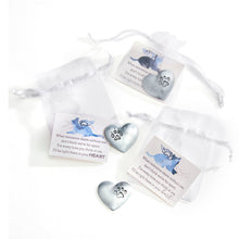 Load image into Gallery viewer, Metal Paw Print Heart Token with Card & Bag