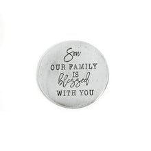 Load image into Gallery viewer, Metal Tree of Life Token with Sentiment, 8 Styles