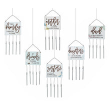 Load image into Gallery viewer, Mini Sentiment Sign Metal Wind Chime, 13in