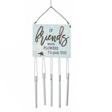 Load image into Gallery viewer, Mini Sentiment Sign Metal Wind Chime, 13in