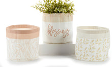 Load image into Gallery viewer, Pot, 4in, Fabric, Inspirational Leaf Soft Cover