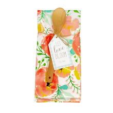 Load image into Gallery viewer, Sweet Spring Tea Towel & Wooden Spoon Set