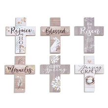 Load image into Gallery viewer, Cottontail Easter Cross Wall Decor, 6 Styles