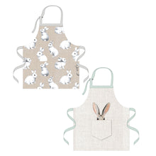 Load image into Gallery viewer, Cottontail Bunny Cotton Easter Apron, 2 Styles
