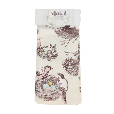 Tea Towel, Cotton, Cottontail Neutrals, 3 Styles