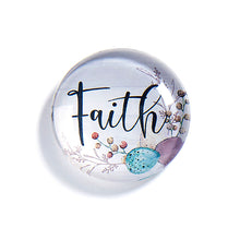 Load image into Gallery viewer, Cottontail Easter Sentiment Glass Token, 6 Styles