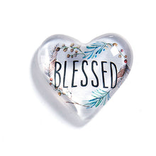 Load image into Gallery viewer, Cottontail Easter Sentiment Glass Token, 6 Styles