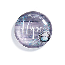 Load image into Gallery viewer, Cottontail Easter Sentiment Glass Token, 6 Styles