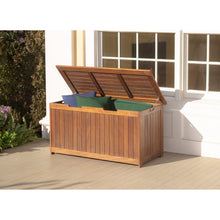 Load image into Gallery viewer, Lancaster Eucalyptus Wood Patio Storage Box