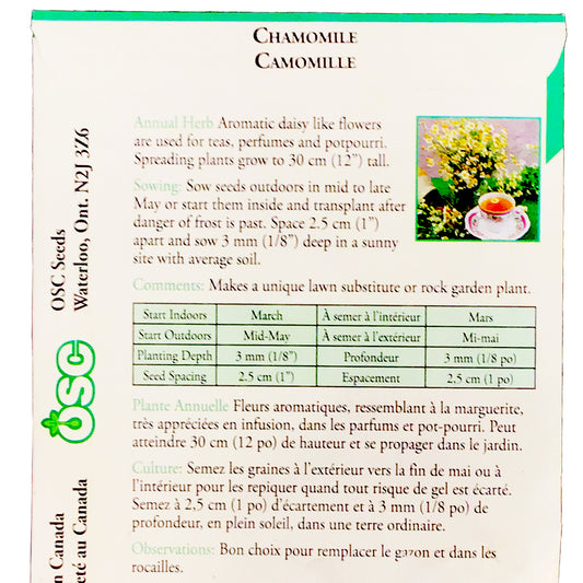 Chamomile Seeds, OSC