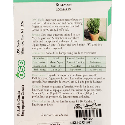 Rosemary Seeds, OSC