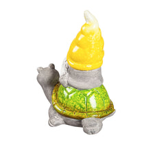 Load image into Gallery viewer, Terracotta Traveling Gnome with Garden Friend, 8in